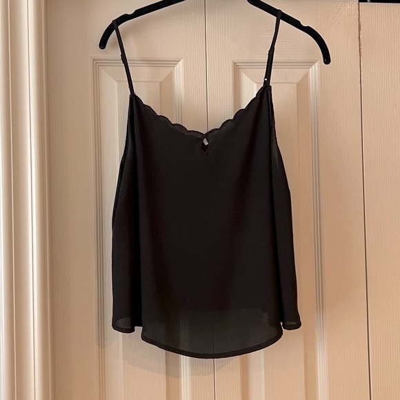 Monk & Lou Eyelet, Scalloped Neck Tank - Picture 1 of 5